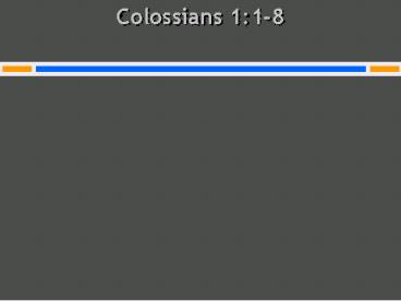 Colossians 1:18