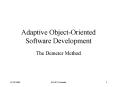 Adaptive ObjectOriented Software Development PowerPoint PPT Presentation
