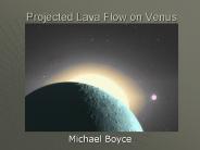 Projected Lava Flow on Venus
