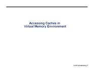 Accessing Caches in Virtual Memory Environment