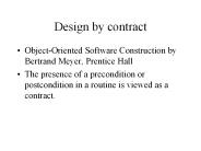 Design by contract