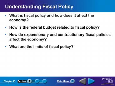 Understanding Fiscal Policy