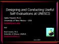 Designing and Conducting Useful Self-Evaluations at UNESCO PowerPoint PPT Presentation