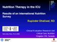 Nutrition Therapy in the ICU Results of an International Nutrition Survey PowerPoint PPT Presentation