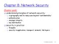 Chapter 8: Network Security PowerPoint PPT Presentation
