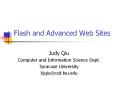 Flash and Advanced Web Sites PowerPoint PPT Presentation