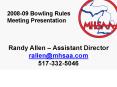 2008-09 Bowling Rules Meeting Presentation PowerPoint PPT Presentation