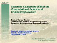 Scientific Computing Within the Computational Sciences