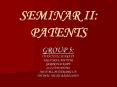 SEMINAR II: PATENTS PowerPoint PPT Presentation