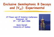 Exclusive Semileptonic B Decays and |Vub|: Experimental