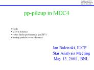 pp-pileup in MDC4