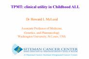 Dr Howard L McLeod