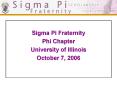Sigma Pi Fraternity PowerPoint PPT Presentation