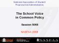 The School Voice in Common Policy Session S068 PowerPoint PPT Presentation
