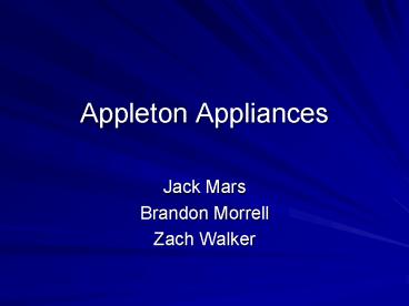 Appleton Appliances