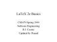 LaTeX 2e Basics PowerPoint PPT Presentation