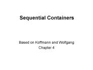 Sequential Containers