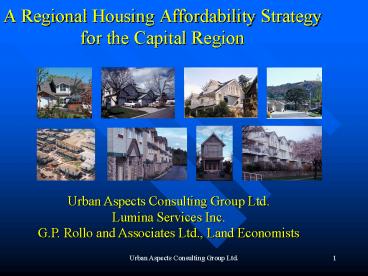 A Regional Housing Affordability Strategy for the Capital Region