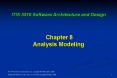 ITIS 3310 Software Architecture and Design Chapter 8 Analysis Modeling PowerPoint PPT Presentation