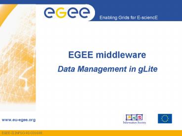 EGEE middleware