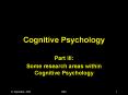 Cognitive Psychology PowerPoint PPT Presentation