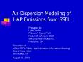 Air Dispersion Modeling of HAP Emissions from SSFL PowerPoint PPT Presentation