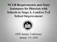 NCLB Requirements and State Assistance for Districts with Schools in Steps 3, 4 andor 5 of School Im PowerPoint PPT Presentation