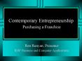Contemporary Entrepreneurship Purchasing a Franchise PowerPoint PPT Presentation