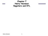 Chapter 7 Henry Hexmoor Registers and RTL