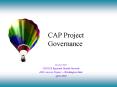 CAP Project Governance PowerPoint PPT Presentation