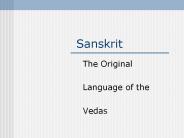 Sanskrit