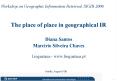 The place of place in geographical IR PowerPoint PPT Presentation