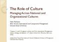 The Role of Culture PowerPoint PPT Presentation