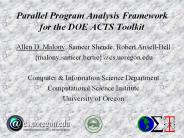 Allen D. Malony, Sameer Shende, Robert Ansell-Bell
