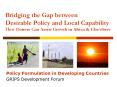 Bridging the Gap between Desirable Policy and Local Capability How Donors Can Assist Growth in Afric PowerPoint PPT Presentation