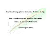 Les jeunots en physique nucl