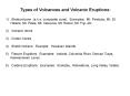 Types of Volcanoes and Volcanic Eruptions: PowerPoint PPT Presentation
