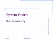 System Models