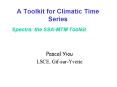 A Toolkit for Climatic Time Series PowerPoint PPT Presentation