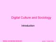 DIGITAL CULTURE AND SOCIOLOGY session 1  PowerPoint PPT Presentation