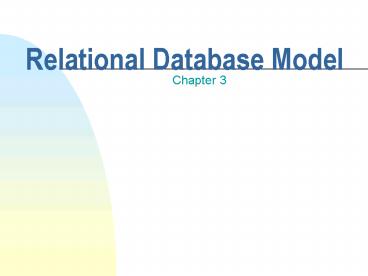 PPT – Relational Database Model PowerPoint presentation | free to view ...