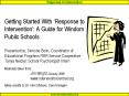 Getting Started With Response to Intervention: A Guide for Windom Public Schools Presented by Simoin PowerPoint PPT Presentation