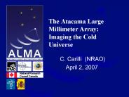 The Atacama Large Millimeter Array: Imaging the Cold Universe