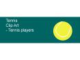 Tennis Clip Art - Tennis players PowerPoint PPT Presentation