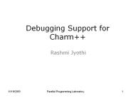 Debugging Support for Charm