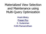 Materialized View Selection and Maintenance using Multi-Query Optimization