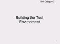 Building the Test Environment PowerPoint PPT Presentation