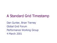 A Standard Grid Timestamp