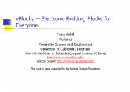 eBlocks -- Electronic Building Blocks for Everyone