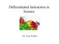 Differentiated Instruction in Science PowerPoint PPT Presentation